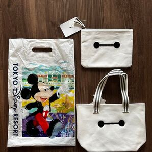 ディズニーリゾート ベイマックス ポーチ ミニトート 新品タグ付き