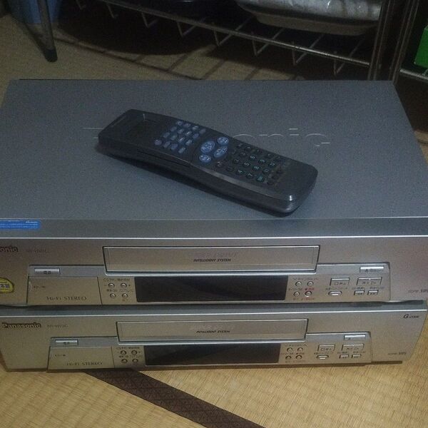 Panasonic VHSビデオデッキ NV-HV3G (2点セット リモコン 1点付き)