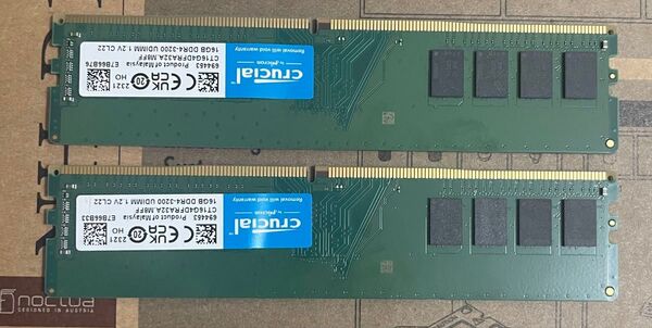 Crucial RAM 32GB Kit (2x16GB) DDR4 3200MHZ CL22