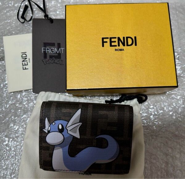 FENDI フェンディ ポケモン フラグメント コラボ 三つ折り財布 未使用 藤原ヒロシ