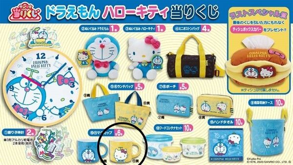 サンリオ♪ドラえもん&ハローキティ当りくじ