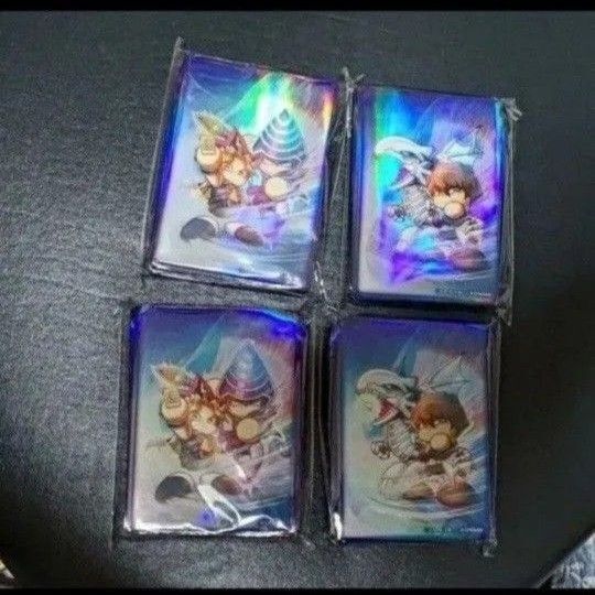 遊戯王パワプロコラボスリーブ遊戯海馬各2つ新品未開封未使用