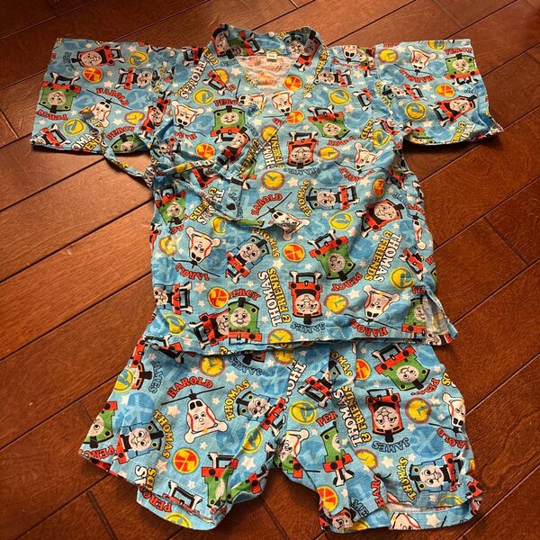 甚平 男の子 トーマス 綿100