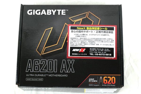 ■Mini-ITX■GIGABYTE A620I AX AM5 Ryzen対応 動作確認済
