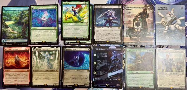 MTG FF まとめ売り セシル、オーディン ボーダーレスFoil、バッツとボコ 2枚、ヴェーネス など ファイナルファンタジー