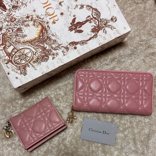 ピンクウォレット クリスチャンディオール dior ウォレット 財布 セット ピンク お財布