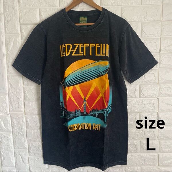レッド・ツェッペリン ヴィンテージ 半袖 Tシャツ 黒 L ロック 春夏 新品 送料無料