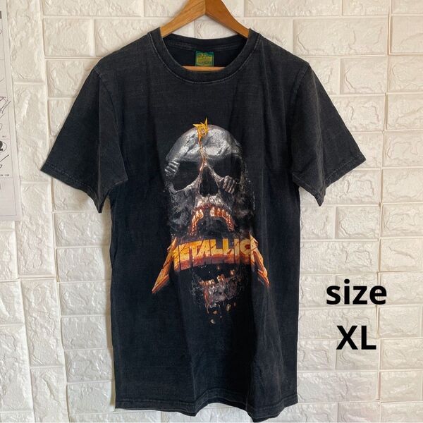 メタリカ ヴィンテージ 半袖 Tシャツ 黒 XL ロック バンド 送料無料