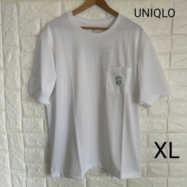 UNIQLO ユニクロ UTコラボ 半袖 アニメ ドラえもん 白Tシャツ 胸ポケット付き XLサイズ 未使用 送料無料