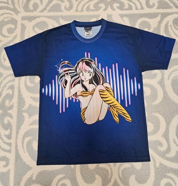 うる星やつら ラムちゃん ネオンポップ 両面フルグラフィック Tシャツ M