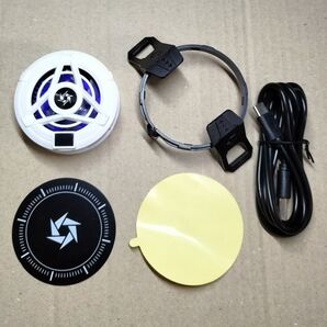 スマホクーラー ペルチェ 温度表示モバイルクーラー 冷却ファン 磁石 クリップ式 2Way装着 w