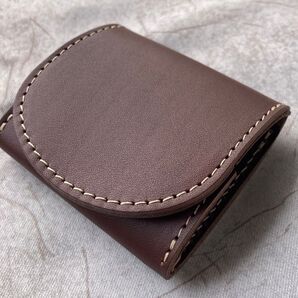 本革 姫路レザー コインケース 小銭入れ 財布 ハンドメイド ブラウン