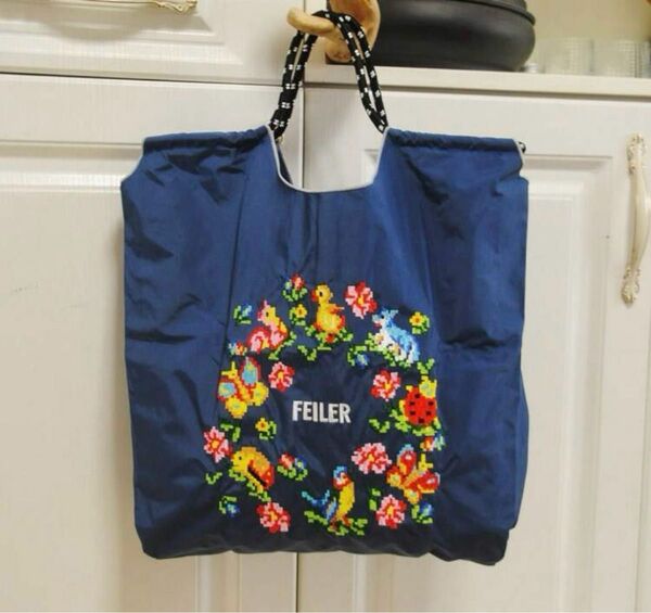 値下げ商品 刺繍 トートバッグ エコバッグ Mサイズ グレー ネイビー ブラック ロゴ 通勤 通学 軽量 レディース