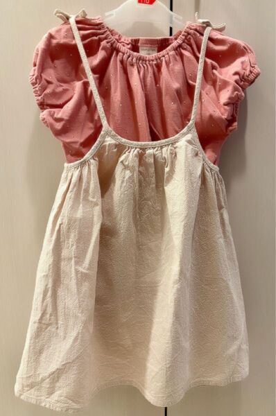 キッズ 110cm キャミワンピース トップス セット ワンピース スカート