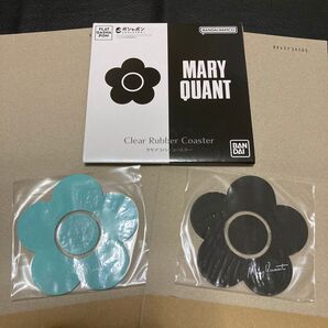 MARY QUANT クリアラバーコースター 2個セット