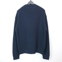 19AW 19FW VAINL ARCHIVE ヴァイナル アーカイブ JEFF’S-KNIT ウール 長袖 ニット NAVY S_画像2