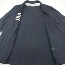 13SS SOPHNET. ソフネット SOPH ソフ STRETCH JERSEY 2 BUTTON JACKET ストレッチ ジャージー 2B テーラードジャケット NAVY M_画像3