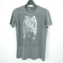 Useless ユースレス photo print tee コットン 半袖 グラフィック プリント Tシャツ カットソー CHARCOAL GRAY M_画像1