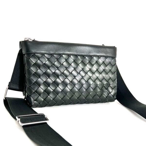 【価格相談可能】ほぼ未使用 BOTTEGA VENNETA ボッテガヴェネタ デュオ バッグ イントレチャート ショルダーバッグ