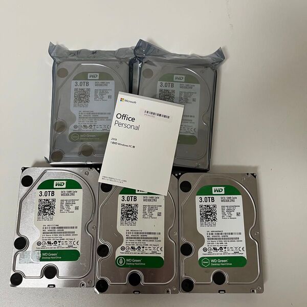 【ジャンク品】WD Western Digital HDD SATA 3TB 5個セット