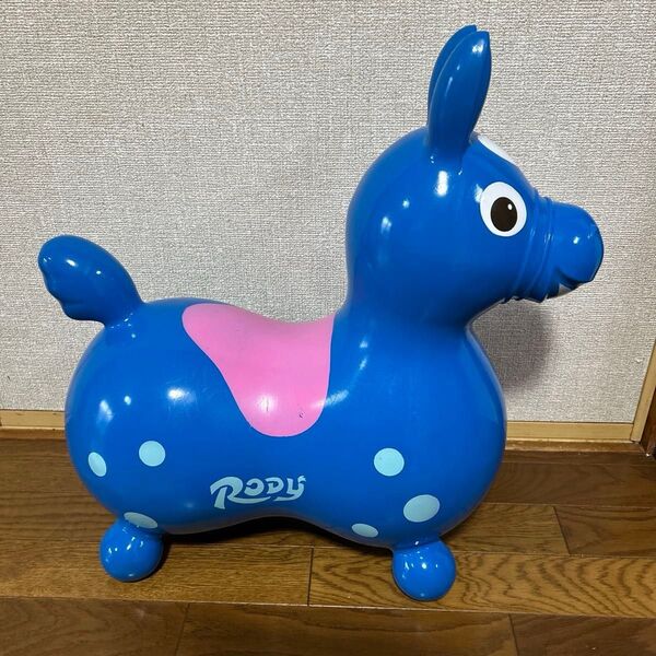 RODY ロディ 乗り物 ブルー 水玉模様 乗用 おもちゃ