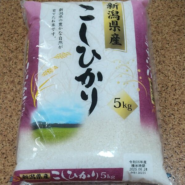 新潟県産 こしひかり5キロです