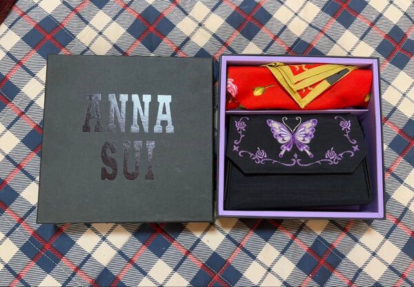 【未使用品】ANNA SUI ハンカチ&がま口セット タオル ポーチ
