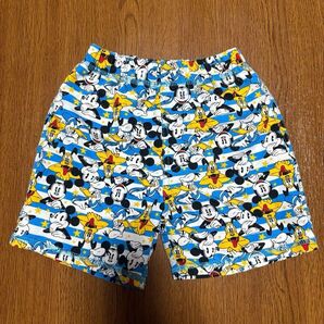 【美品】ミッキーマウス ドナルドダック 水着 ハーフパンツ 90cm