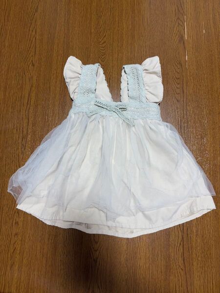 【コトリ 80cm】ベビー服 女の子 チュールワンピース レース チュニック