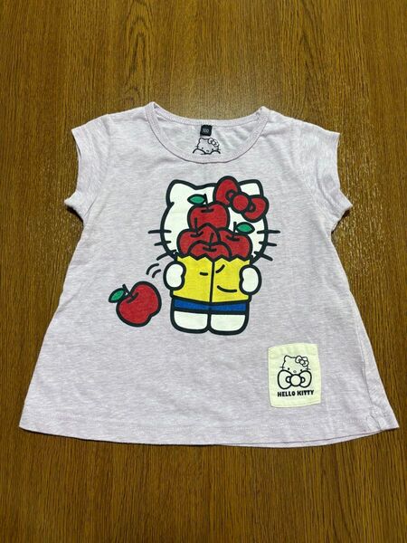 ハローキティ Tシャツ 100 薄紫 子供服 半袖 トップス