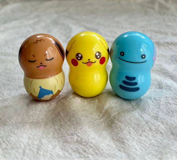 ポケモン クーナッツ イーブイ ピカチュウ 3個セット まとめ売り 起き上がりこぼし フィギュア ポケモン ポケットモンスター
