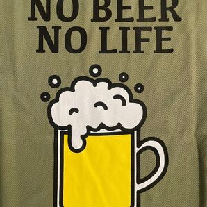 おもしろTシャツ Mサイズ 新品未使用 NO BEER NO LIFE