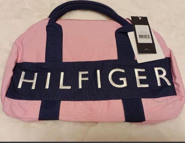 新品 TOMMY HILFIGER バッグ ショルダーバッグ トミーヒルフィガー ボストンバッグ キャンバス ミニトート
