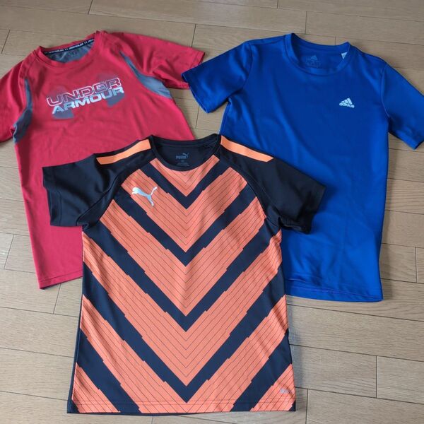スポーツTシャツ3枚セット(140)アンダーアーマー アディダス プーマ adidas PUMA