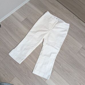 NATURAL BEAUTY BASIC 白パンツ ホワイト XS クロップドパンツ サブリナパンツ
