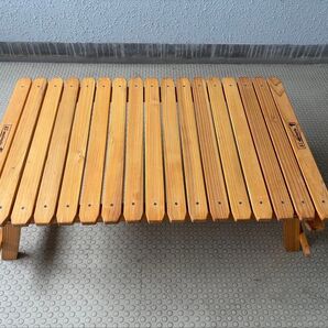 アウトドア木製ローテーブル
