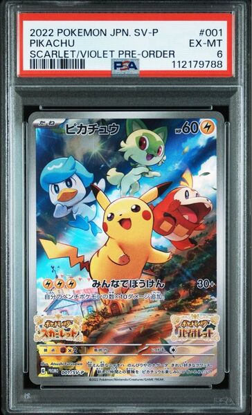 PSA6 ピカチュウ みんなでぼうけん スカバイ購入特典プロモ ポケモンカード