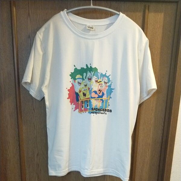 スポンジボブ 白 半袖Tシャツ Tシャツ150〜160cm相応