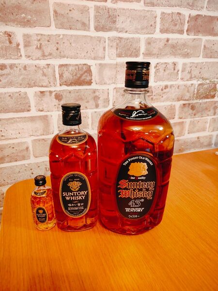 サントリーウィスキー角 黒ラベル1920ml,500ml.,50ml3本セット
