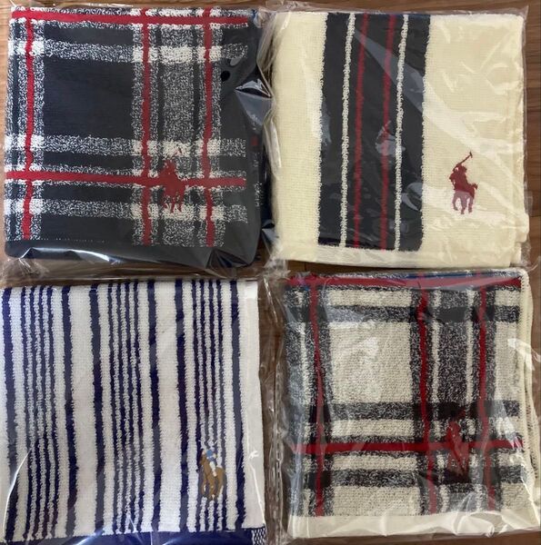 ラルフローレン タオルハンカチ4枚セット ハンドタオル RALPH LAUREN