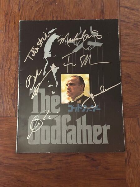 映画 ゴッドファーザー パンフレット サイン入り The Godfather 希少 サイン入りパンフレット コッポラ ブランド