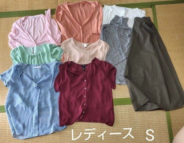 トップス カーディガン ロングスカート 夏服 カーディガン S
