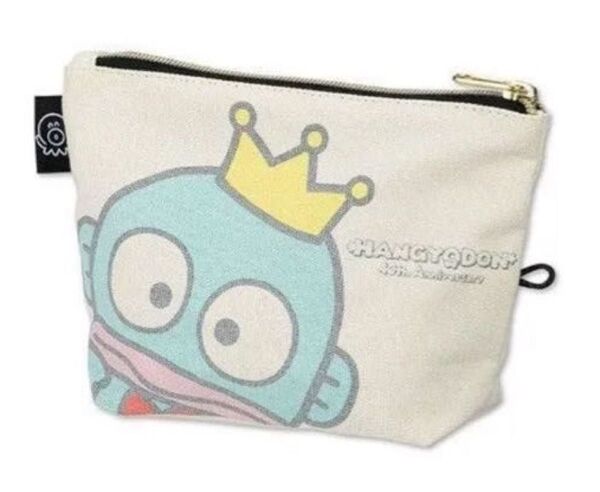 ハンギョドン 40周年 コットン ポーチ マルチポーチ 小物入れ サンリオ sanrio サンリオ しまむら 筆箱 メイク 1点