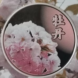 プルーフ貨幣セット出し 銀製メダル 牡丹 SV925 20g