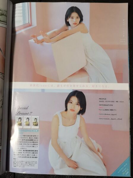 週刊ヤングマガジン 28号 プレゼント 応募券 応募要領ページ 出口夏希