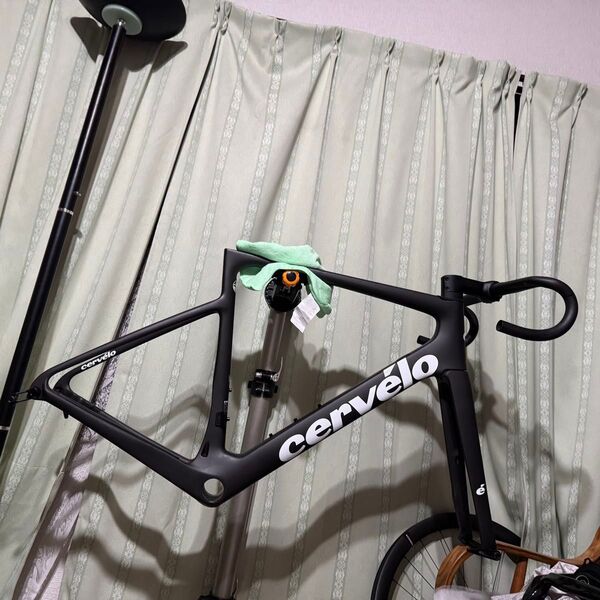 Cervelo Caledonia-5 フレームセット 完成車バラし 実走行310km サイズ56 シートポスト2本 ハンドルバー