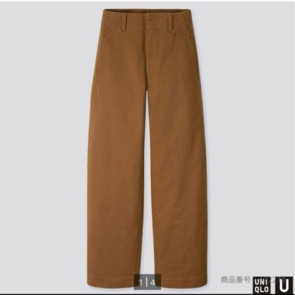 UNIQLO(ユニクロユー) ワイドフィットカーブパンツ 64 ベージュ チノパン