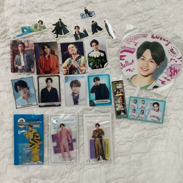 TravisJapan トラジャ 松田元太 アクスタ ミニフォト トレカ ミニうちわ アクリルスタンド グッズセット