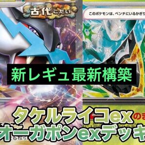ポケモンカードゲーム バイオレット スカーレット タケルライコex デッキ 構築済 ライコポン オーガポン みどりのめん
