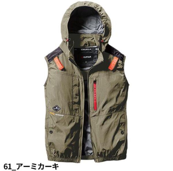 バートル 2025年 春夏 新作 空調ベスト AC2084 ハイバックファン BURTLE 空調作業服 Mサイズ